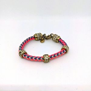 J. Crew Braided Crystal Bracelet